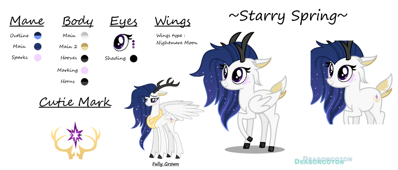 MLP ~RefSheet~ Starry Spring by Dragoncoton on DeviantArt
