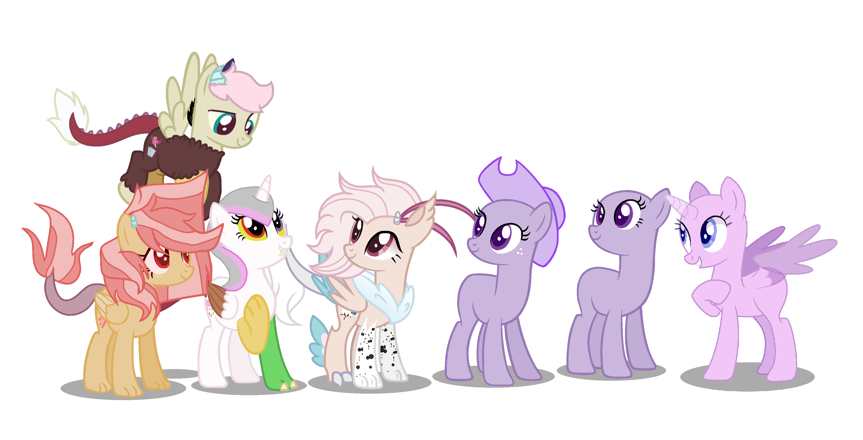 mlp discord and fluttershy kids