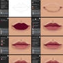 How to draw a lips in Photoshop