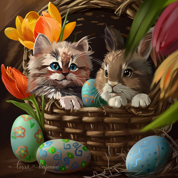 Cat And Rabbit Designs Cat+Rabbit by Kajenna on DeviantArt