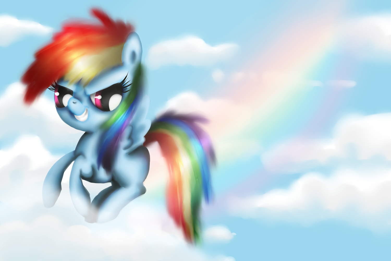 Filly Rainbow in the sky