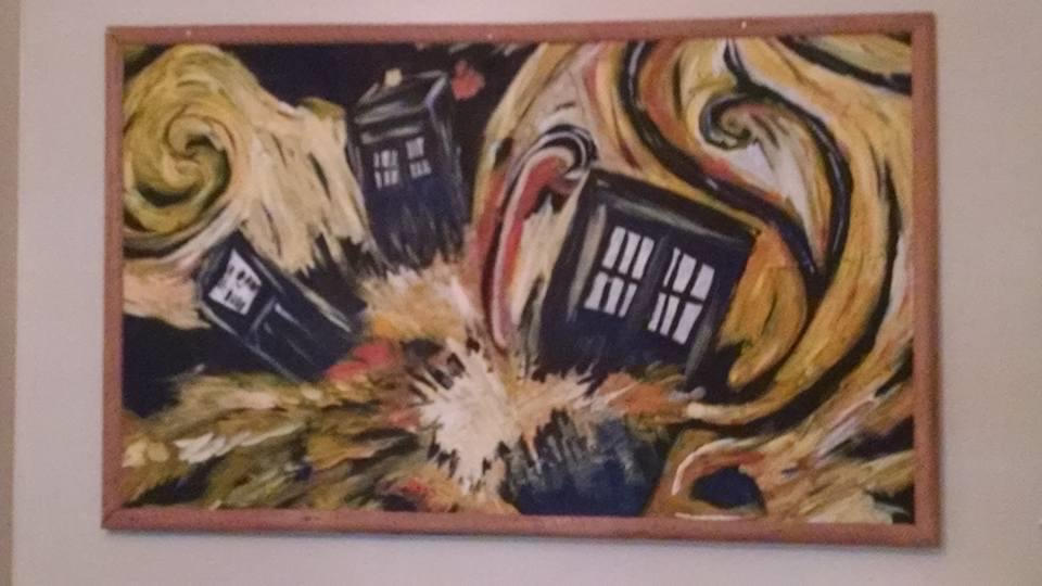 Exploding tardis by greenpaint82 on DeviantArt