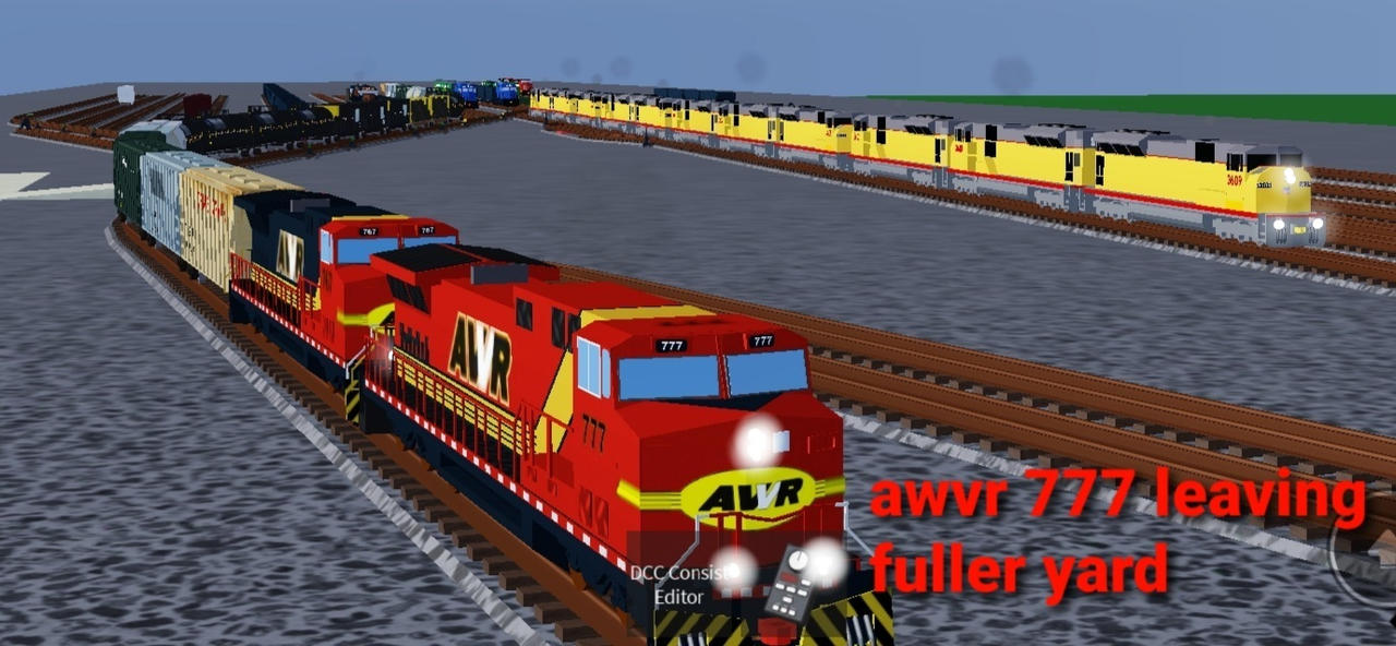 Awvr 777 and 767 escaping fuller yard by dalekcann879 on DeviantArt