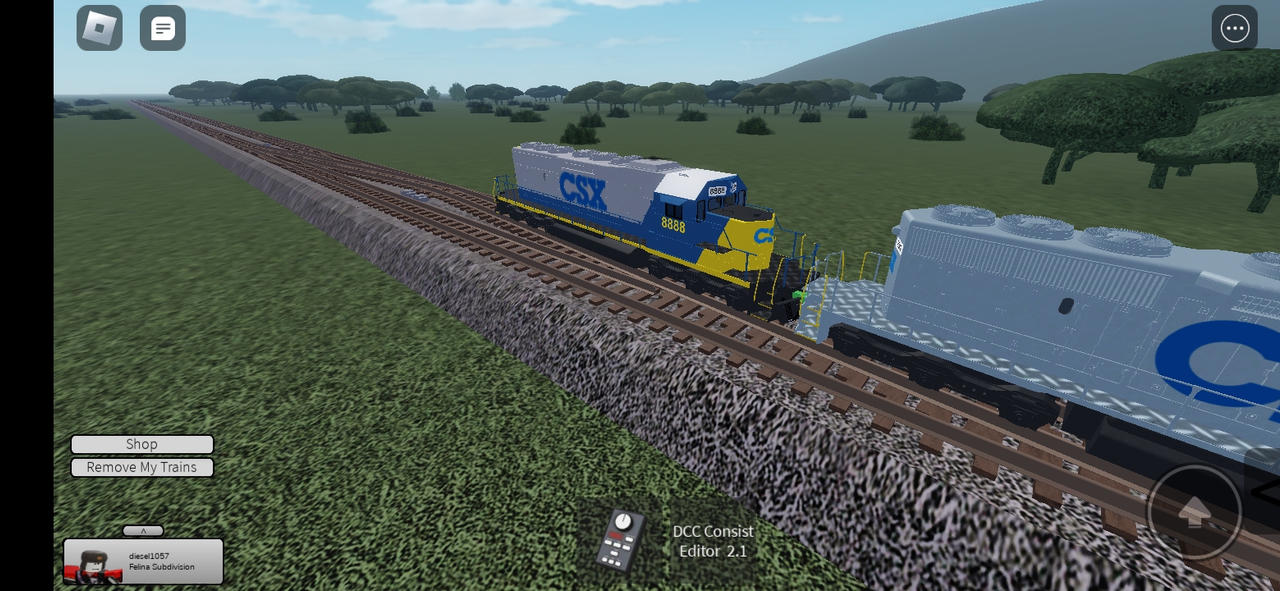 Csx 879 Csx 8888 on the rear of a csx power move by dalekcann879 on DeviantArt