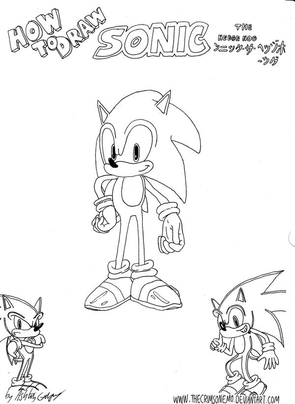 How to Draw SONIC (Sonic the Hedgehog) Drawing Tutorial - Draw it
