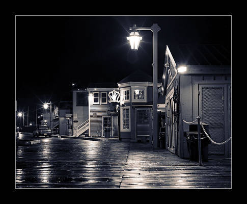 Santa Barbara Pier at Night