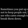 Sometimes...