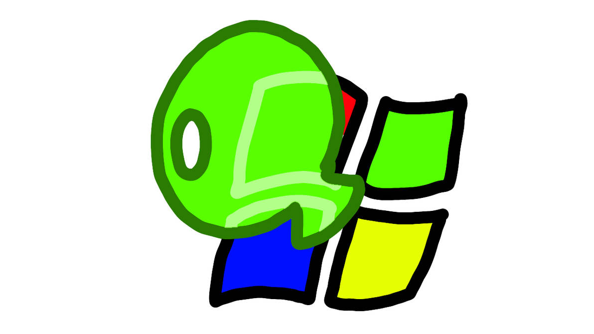 Windows XP logo blowing a green balloon by LJHunsaker on DeviantArt