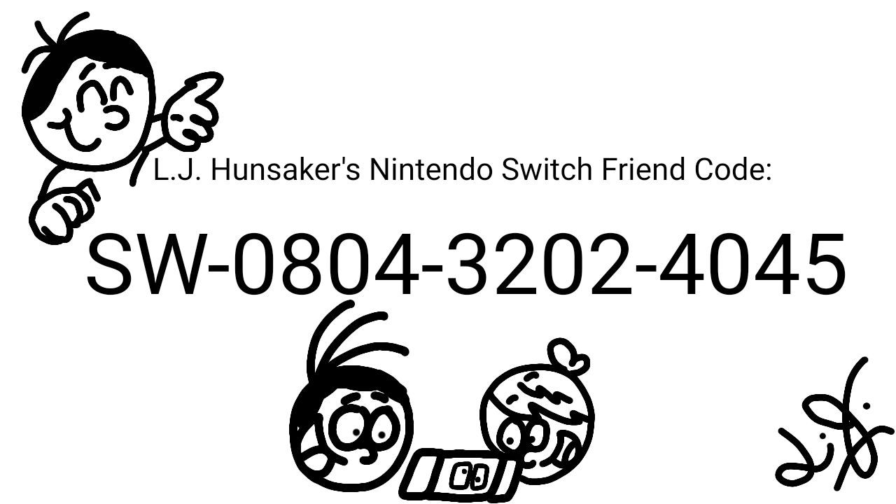 Nintendo Friend Code Sticker My Nintendo Switch Friend Code by LJHunsaker on DeviantArt
