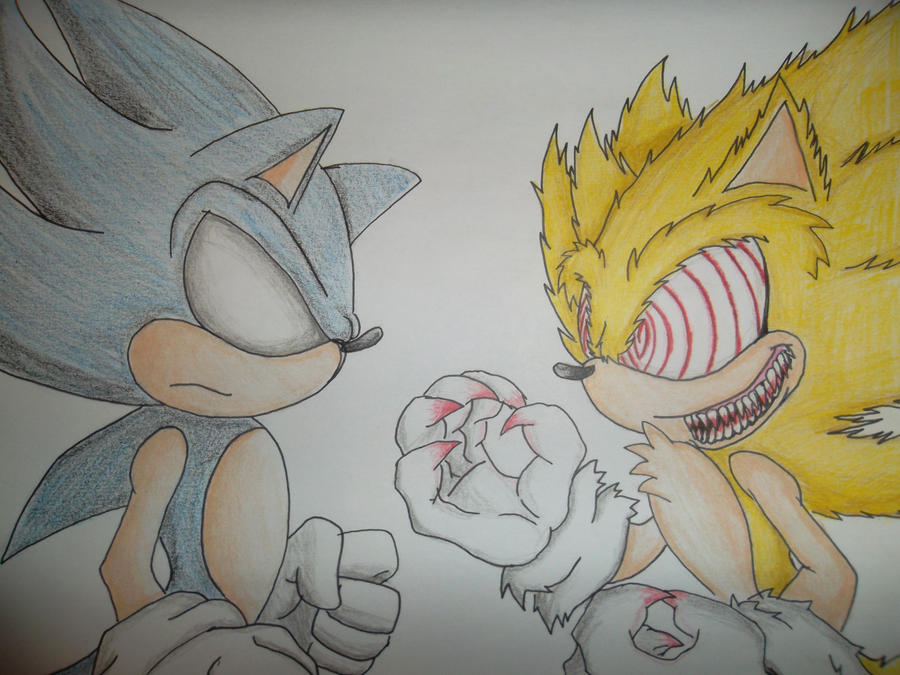 Dark VS. Fleetway Sonic