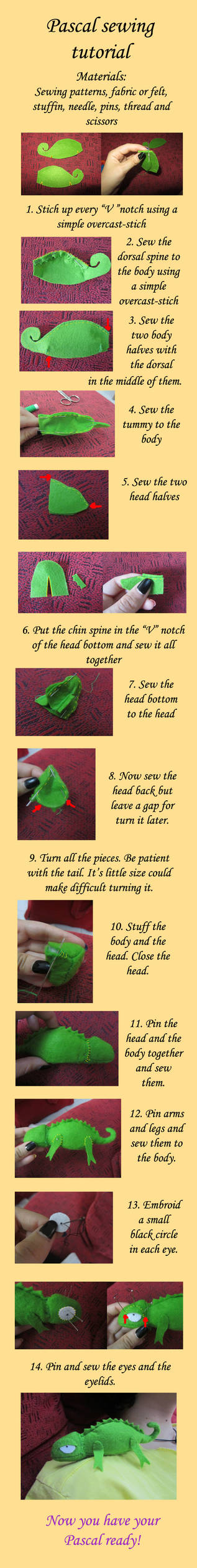 Pascal Sewing Pattern Chameleon (Pascal) sewing tutorial by Blanquines on DeviantArt