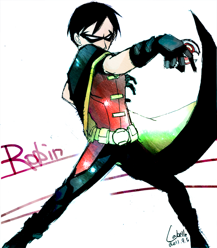 Young Justice- Robin shooting