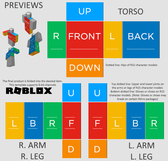 The Ultimate Roblox Clothing Template by billynickn on DeviantArt