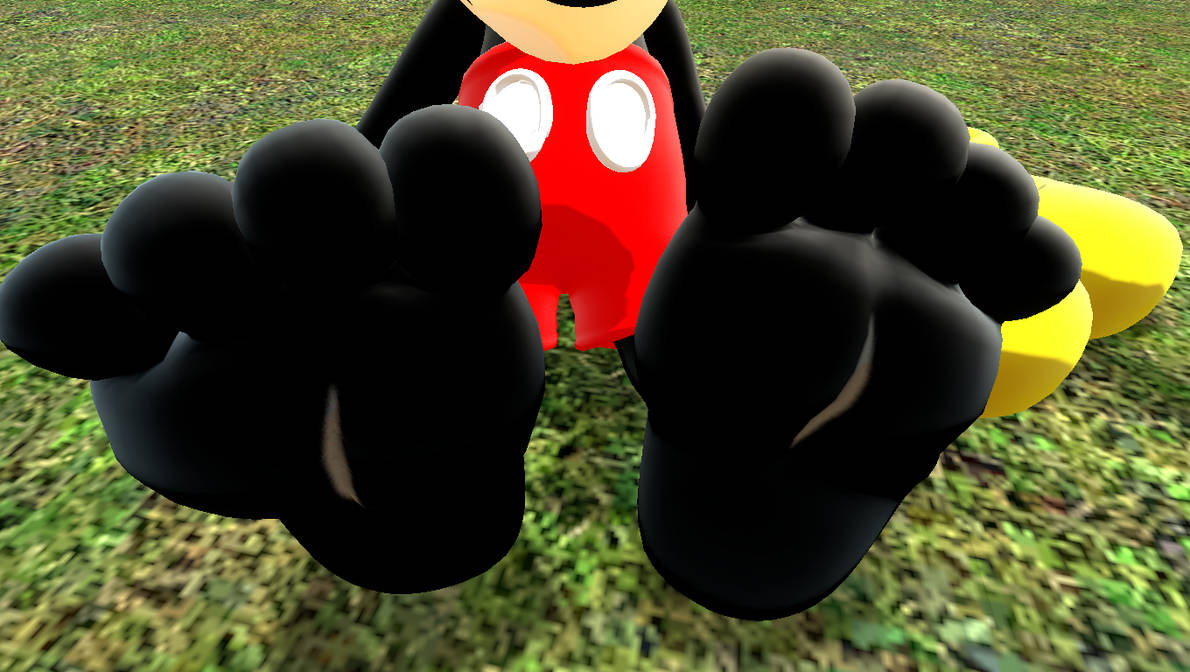 Mouse Foot Icon Mickey Mouse showing his feet(4) by militaryrabbit on DeviantArt