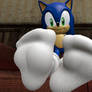 sonic shows you his white socks