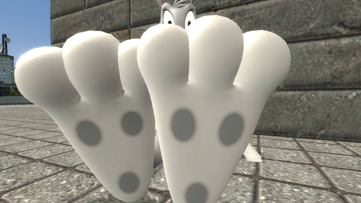 bugs bunny shows his feet(2) by militaryrabbit on DeviantArt