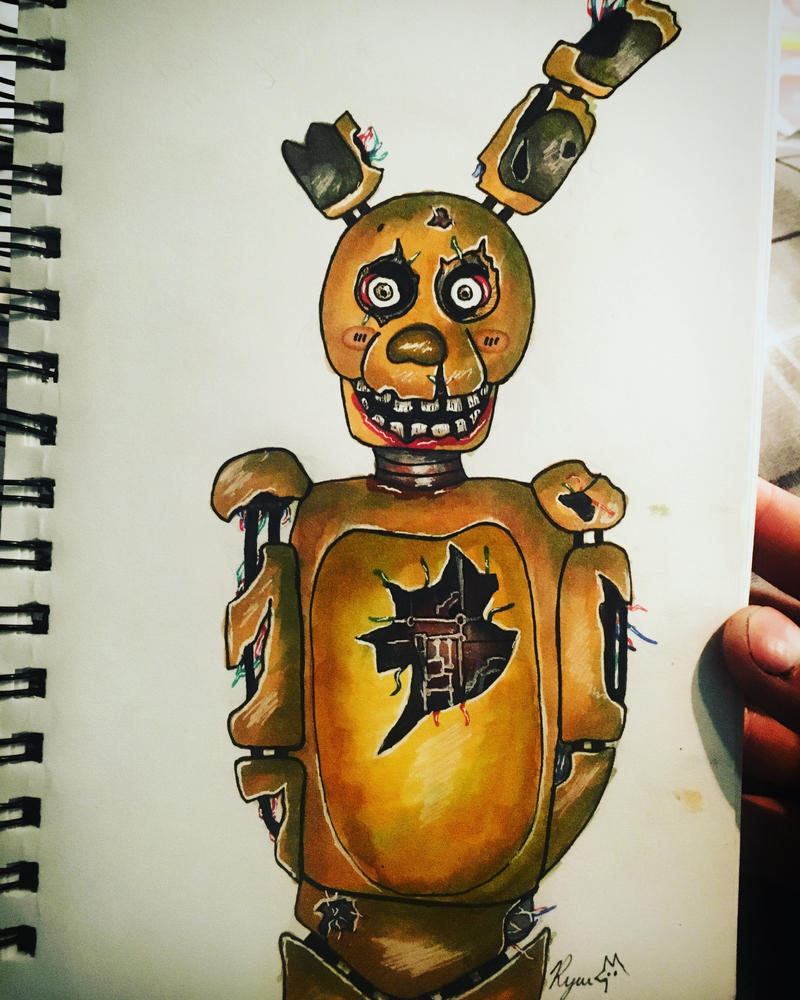Spring Trap Drawing Mask Springtrap (Sketchbook) by charredcas on DeviantArt