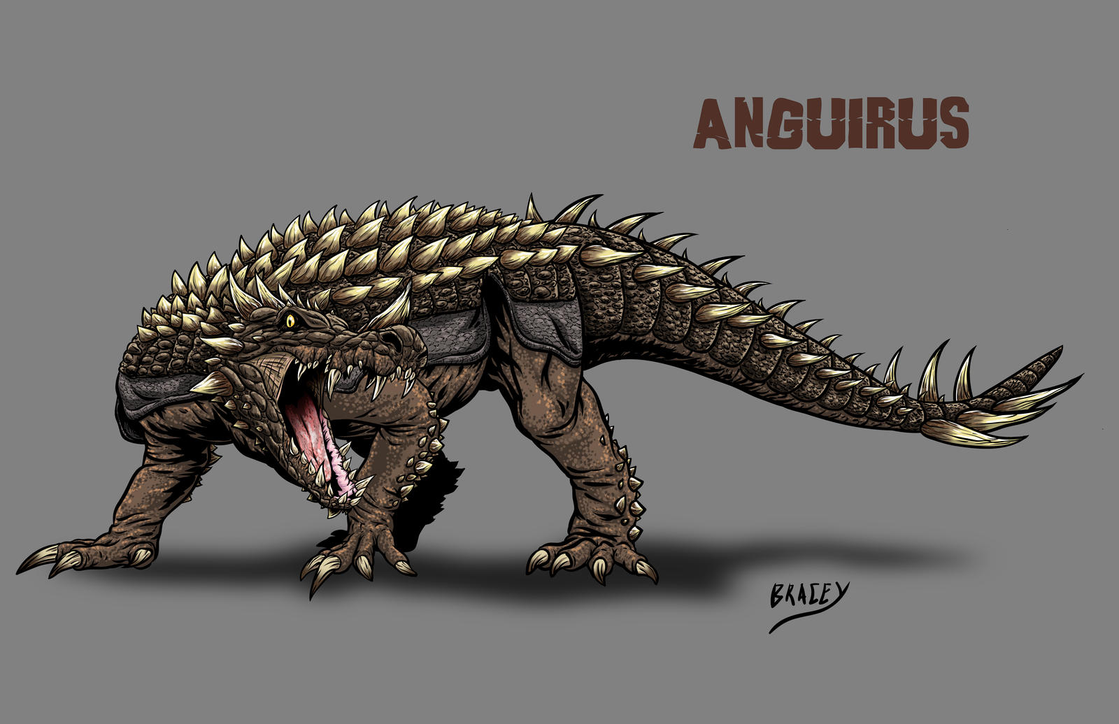 Angorus Kaiju Revamp - Anguirus by Bracey100 on DeviantArt
