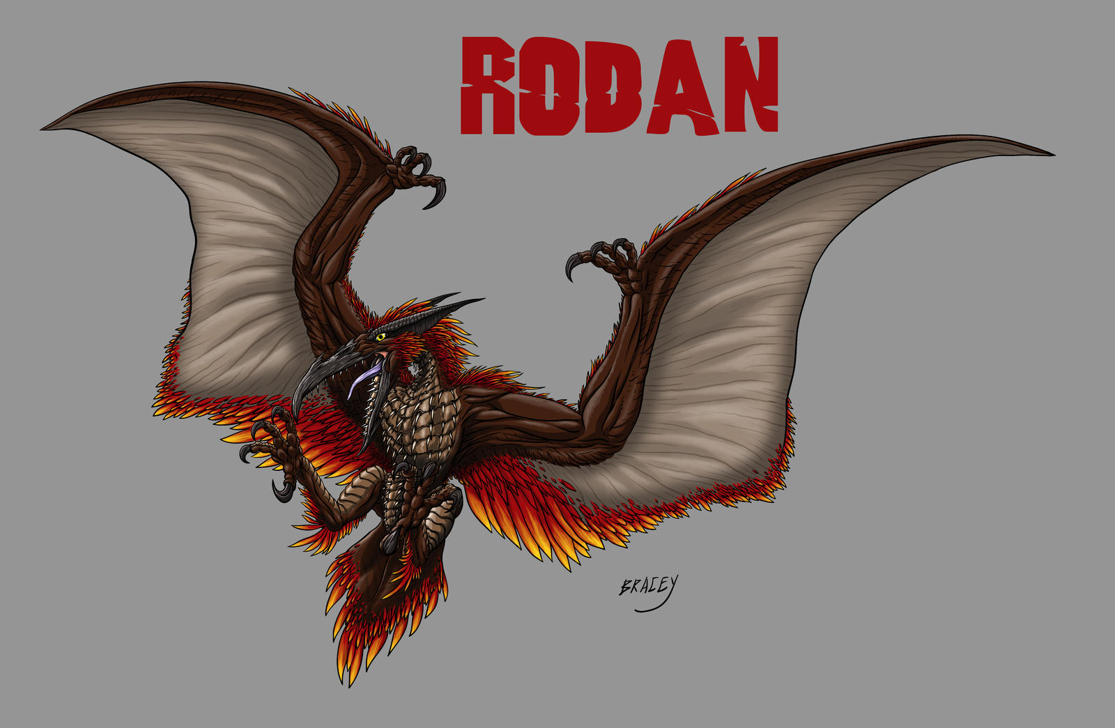 Kaiju Revamp - Rodan by Bracey100 on DeviantArt