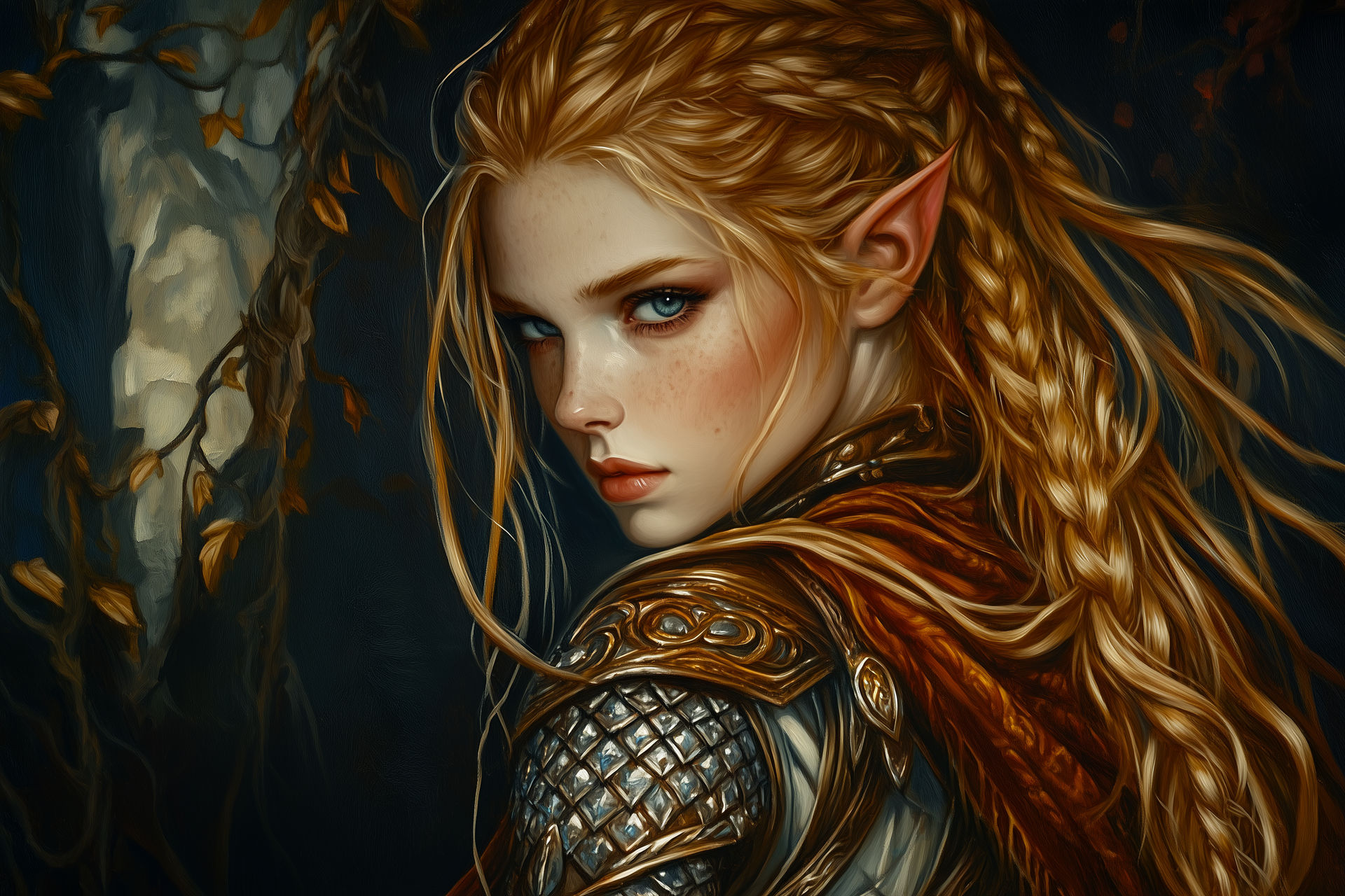 Wood Elf Ranger by Aluverse on DeviantArt