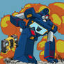 Transformers soundwave color comics cover