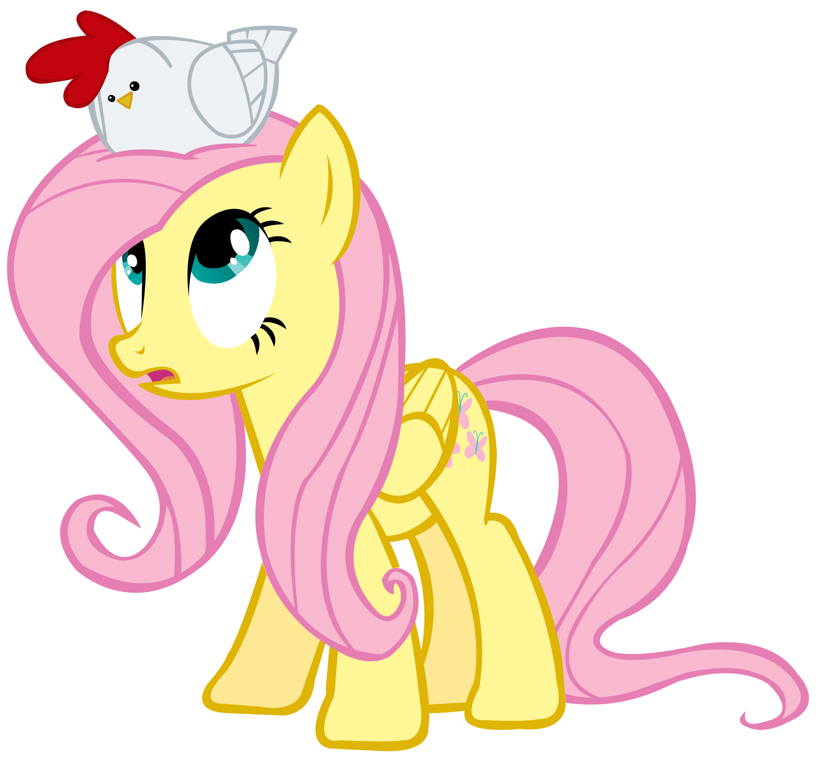 Fluttershy and Elizabeak