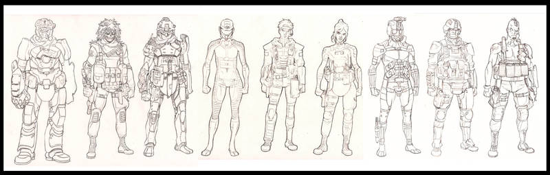 sci-fi soldier concepts