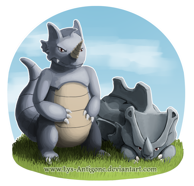 #111-112 Rhyhorn and Rhydon