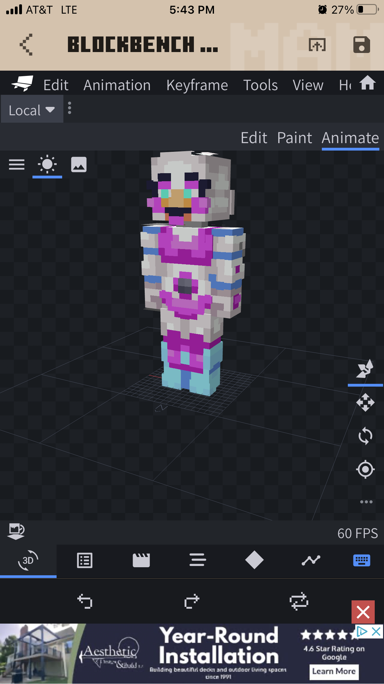 FNAF Sister Location - Funtime Chica Minecraft Skin