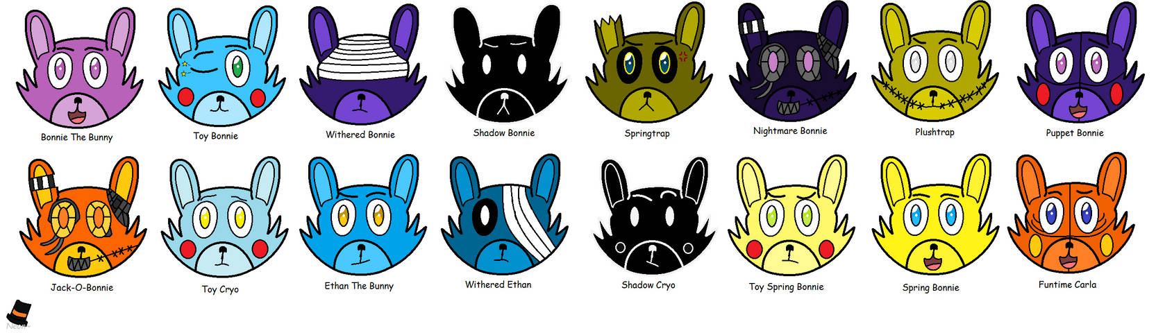 FNAF - The Rabbit Animatronics in My Pizzeria by FNAFNeonAnimatronics ...