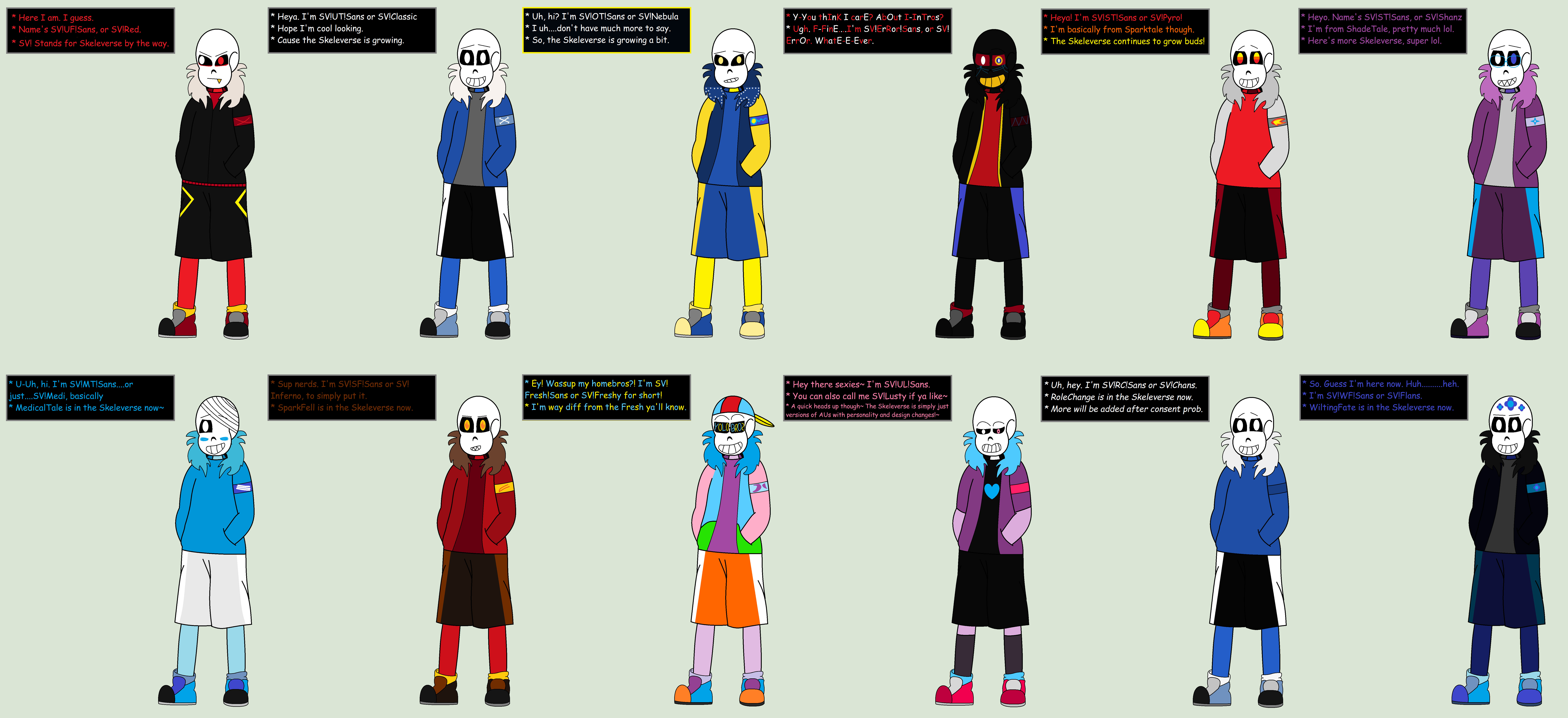 Undertale Multiverse - Sans by MaliceAndMacarons on DeviantArt