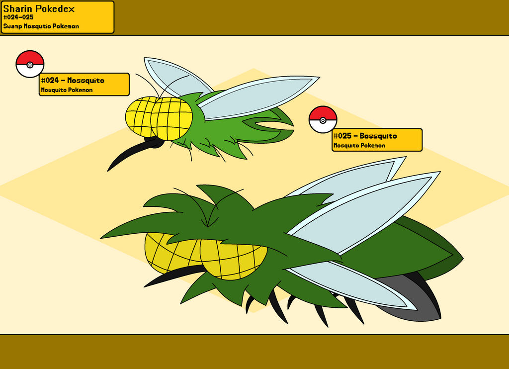 Pokemon - Sharin Dex - Mosquito Line by FNAFNeonAnimatronics on DeviantArt