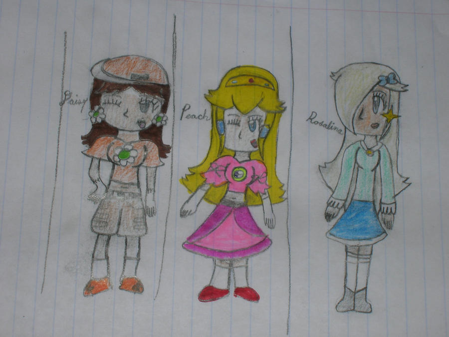 Formal wear Peach, Daisy, and Rosalina