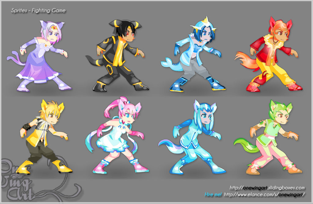 Eeveelution Gijinka Sprites Project