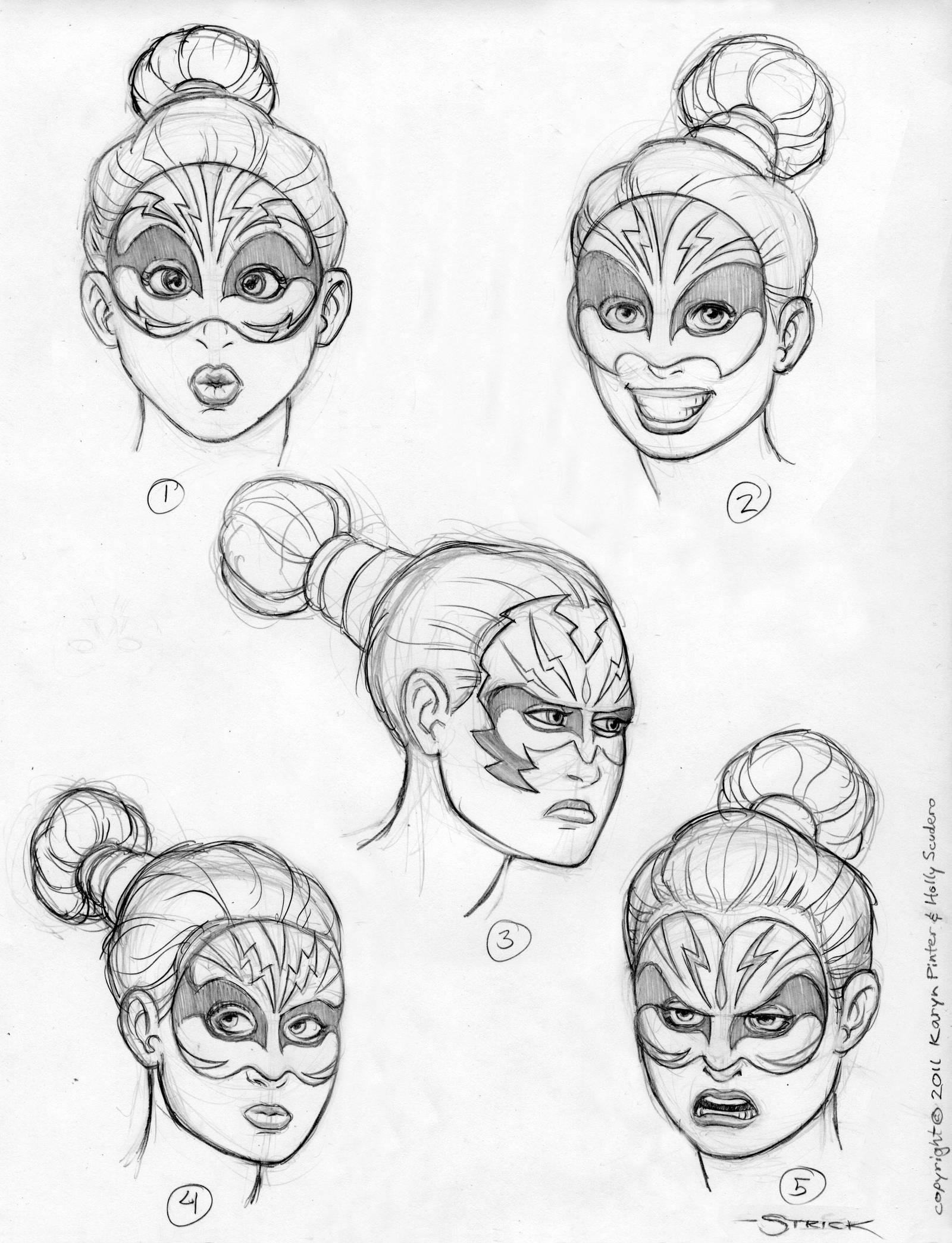 CHARGE Headshots sketch by strickart
