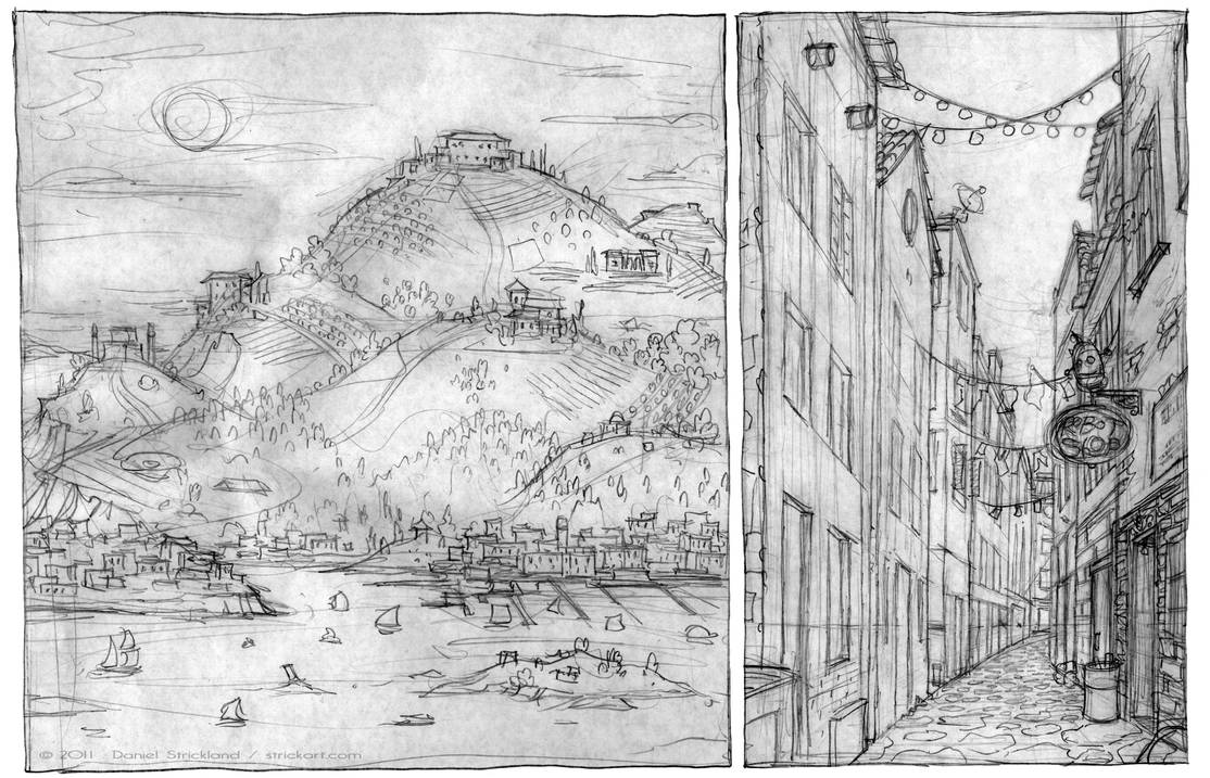 RS Environment Sketches by strickart