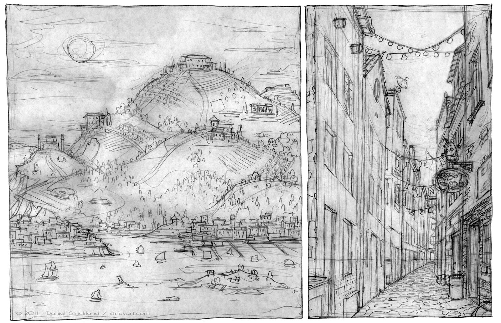 RS Environment Sketches by strickart