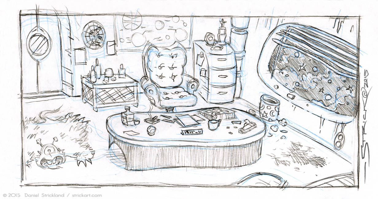 The Warden's Quarters sketch by strickart