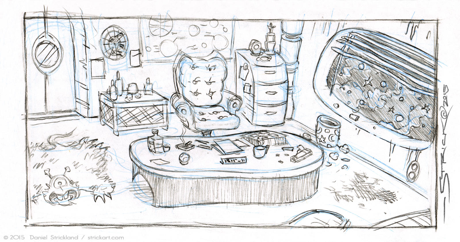 The Warden's Quarters sketch by strickart