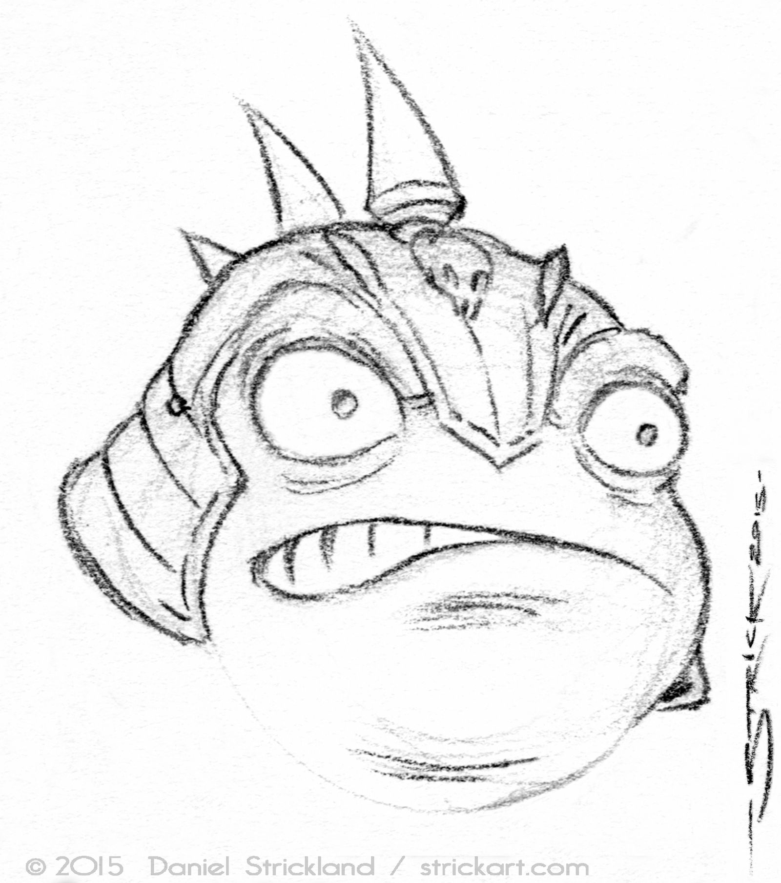 Frog Soldier sketch 2 by strickart