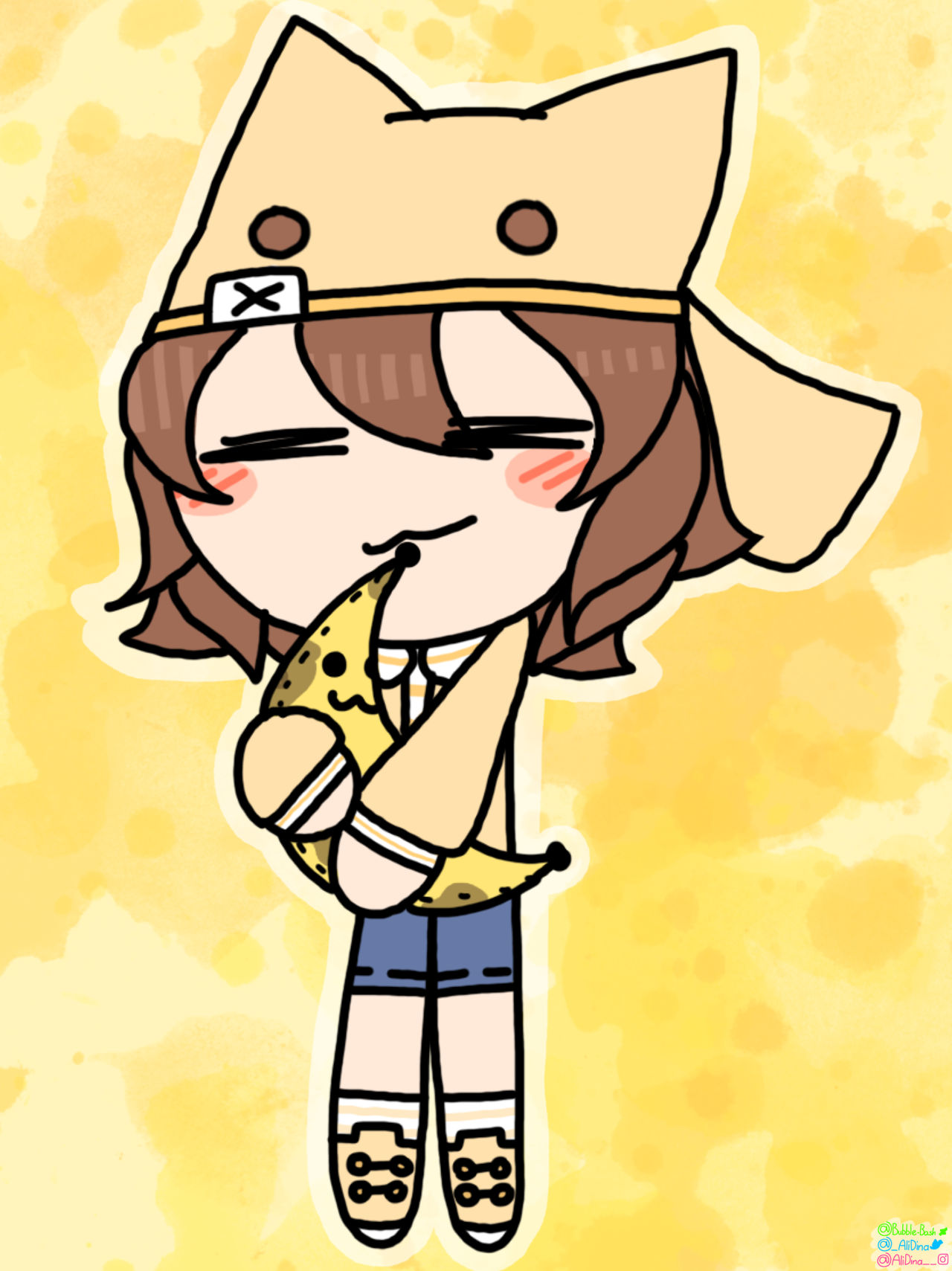 Banana Plush by bunnnali on DeviantArt