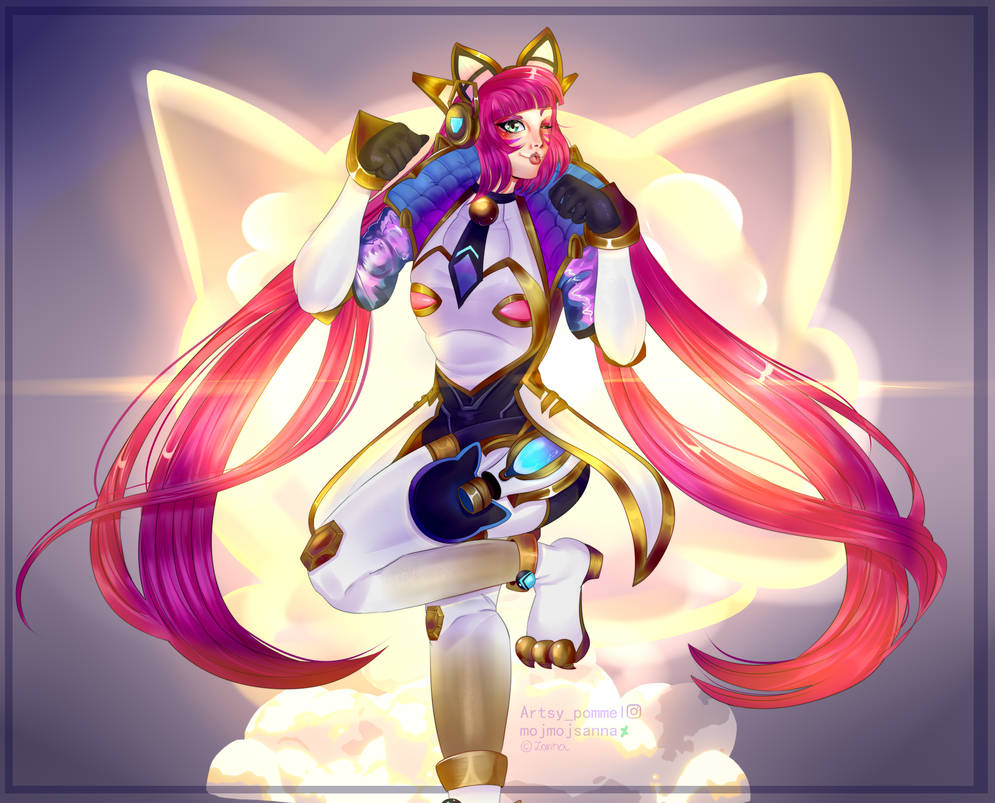 Battle cat Jinx prestige edition fanart flats by mojmojsanna on DeviantArt