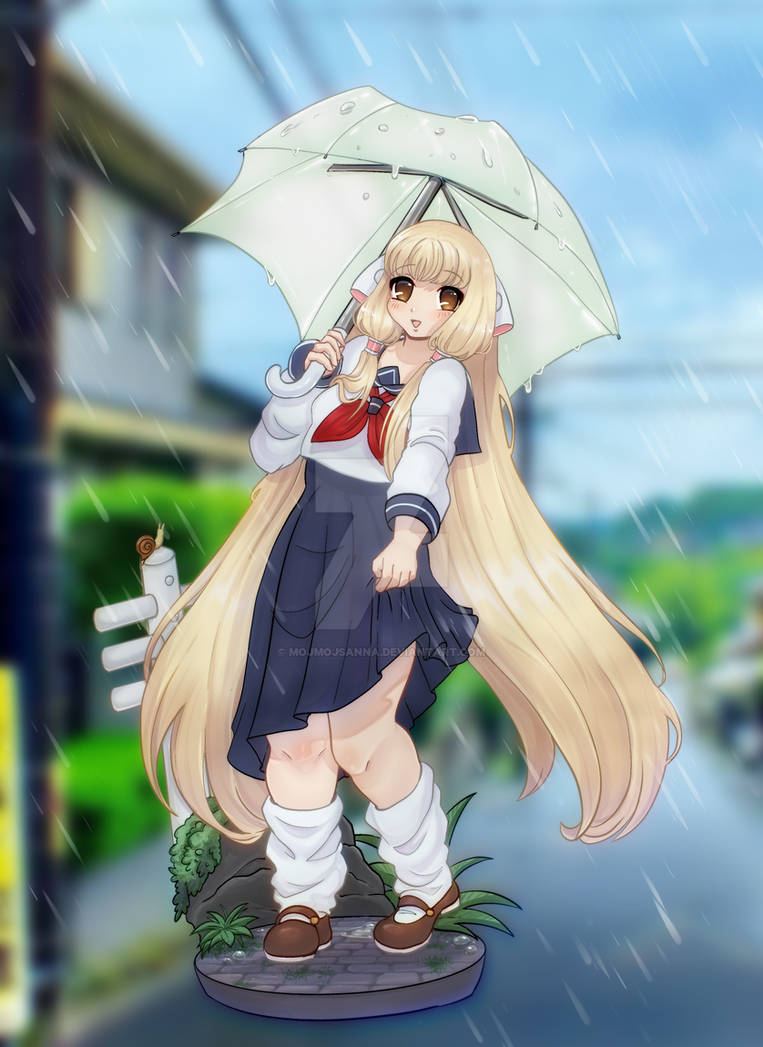 Chii chobits rainy days by mojmojsanna on DeviantArt