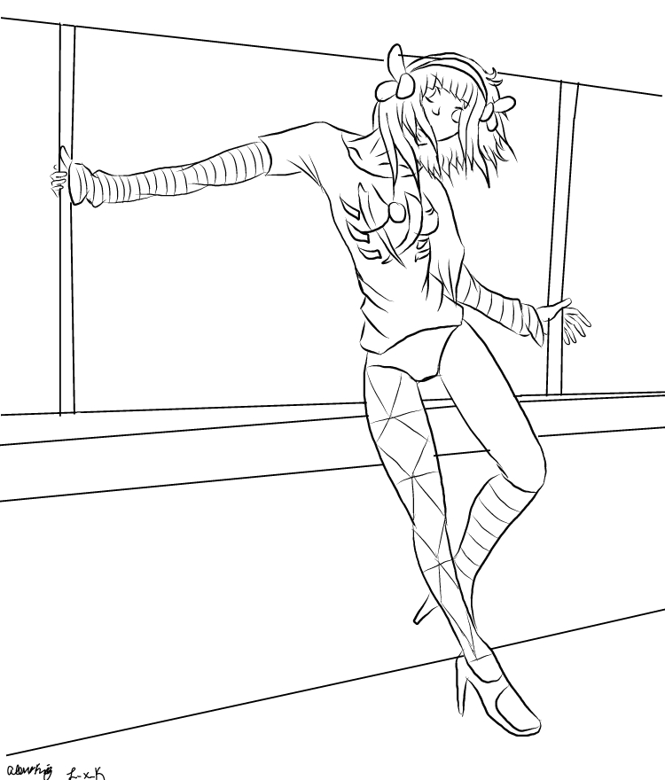 Leaning -Uncolored-