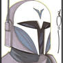 Clone Wars Female Mando 5 x 7