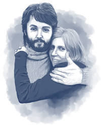 Paul + Linda McCartney