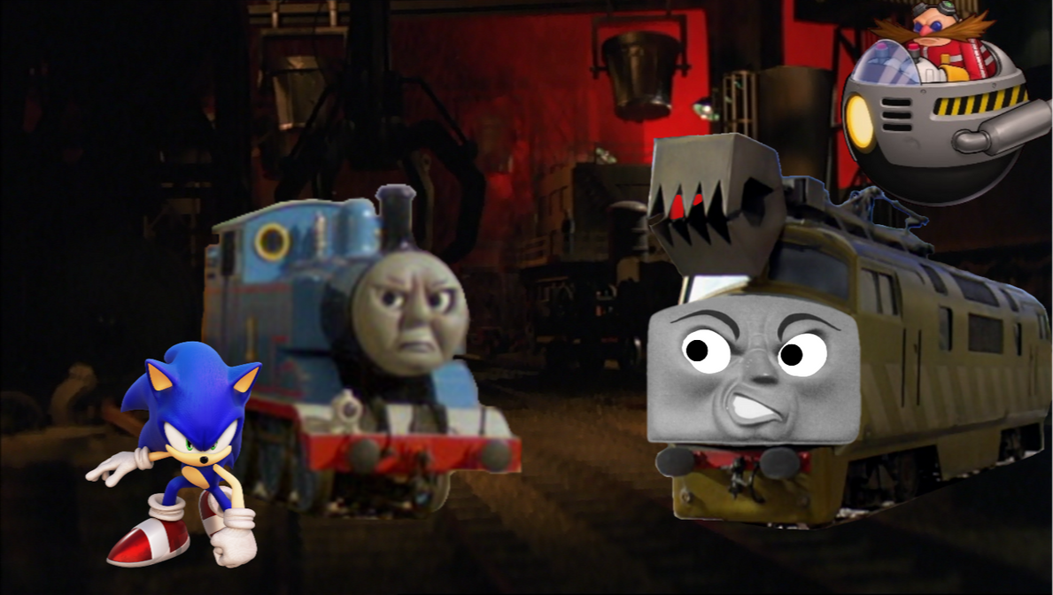 Thomas and Sonic vs Diesel 10 and Eggman by Thomasfan16512 on DeviantArt