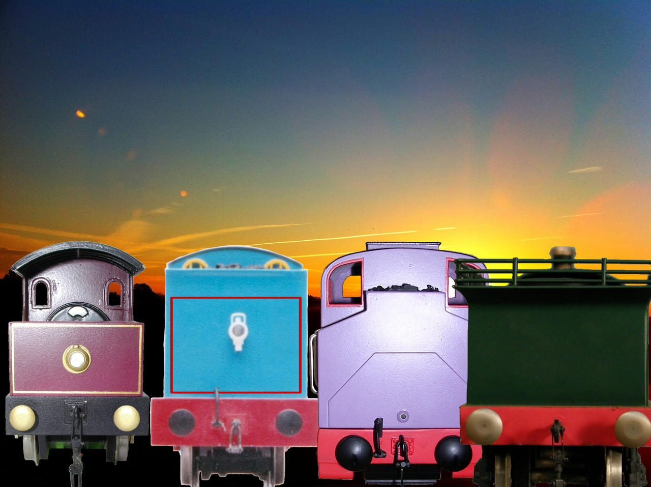 Thomas Lady Rws Thomas Lady Rosie and Emily watching the Sunset by Thomasfan16512 on ...