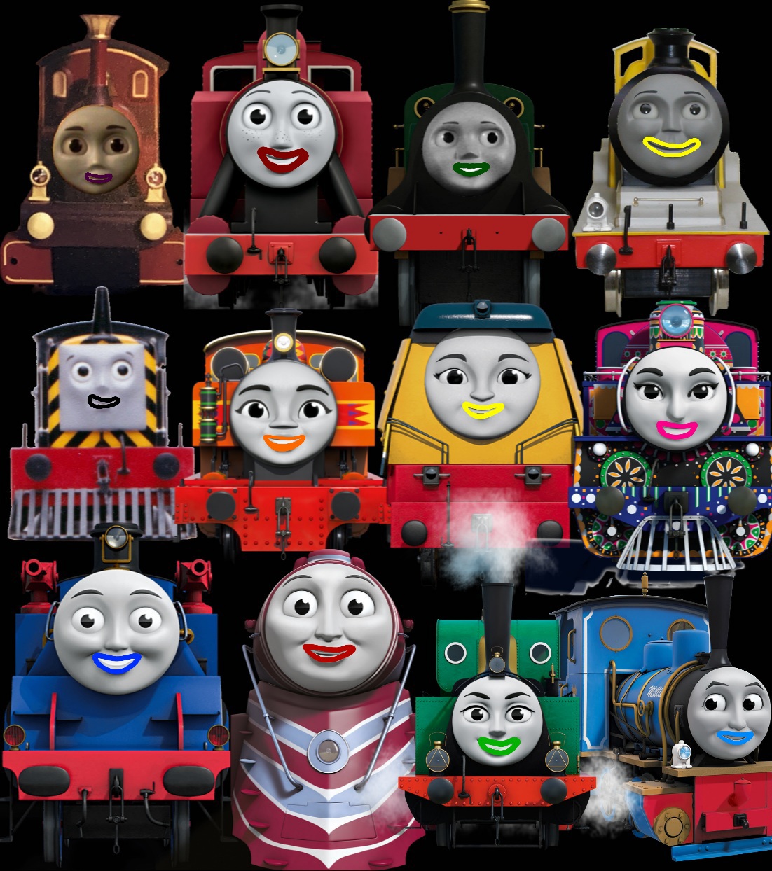 Winter Engine Deviantart The female engines with applying lipstick by Thomasfan16512 on DeviantArt