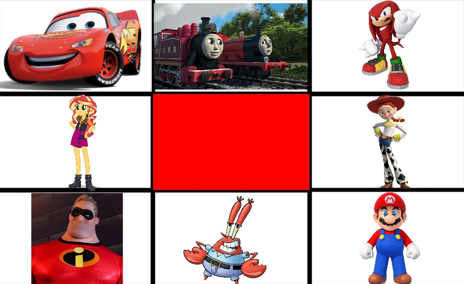 My favorite red characters by Thomasfan16512 on DeviantArt